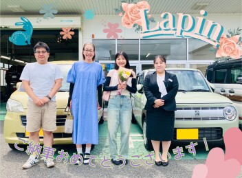 Ｉ様、ご納車おめでとうございます！【ラパン】